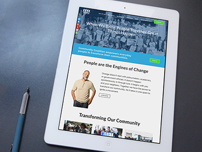 Community Coalition website redesign