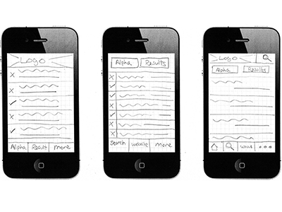 Gluten in Beer interface sketch